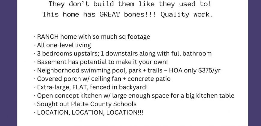 Homes for Sale in Kansas City, MO 64154 | 3901 NW 95th Terrace